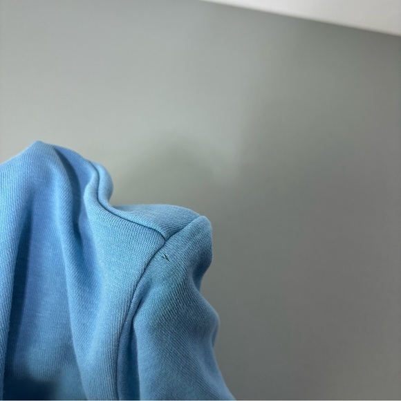 Adidas Blue Large Men's Sweatshirt Pullover Hoodie Cotton Blend Athletic - Picture 7 of 8